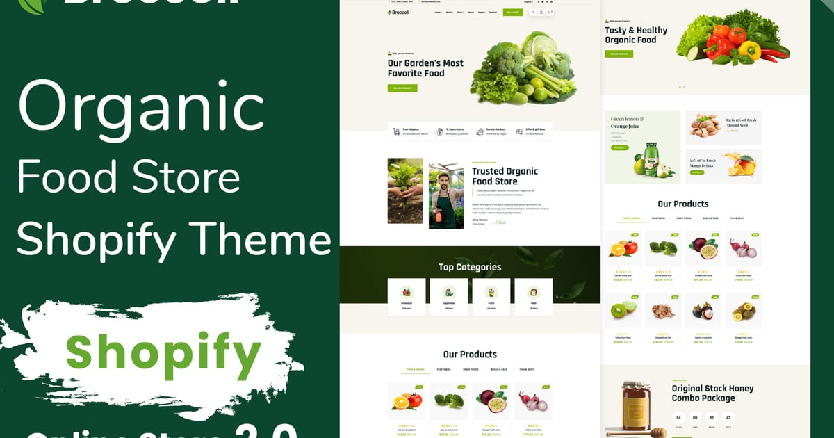 Broccoli – Organic Food Store Shopify Theme OS