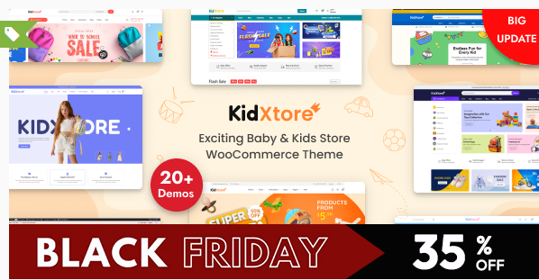 KidXtore – Kids Store WooCommerce WordPress Theme